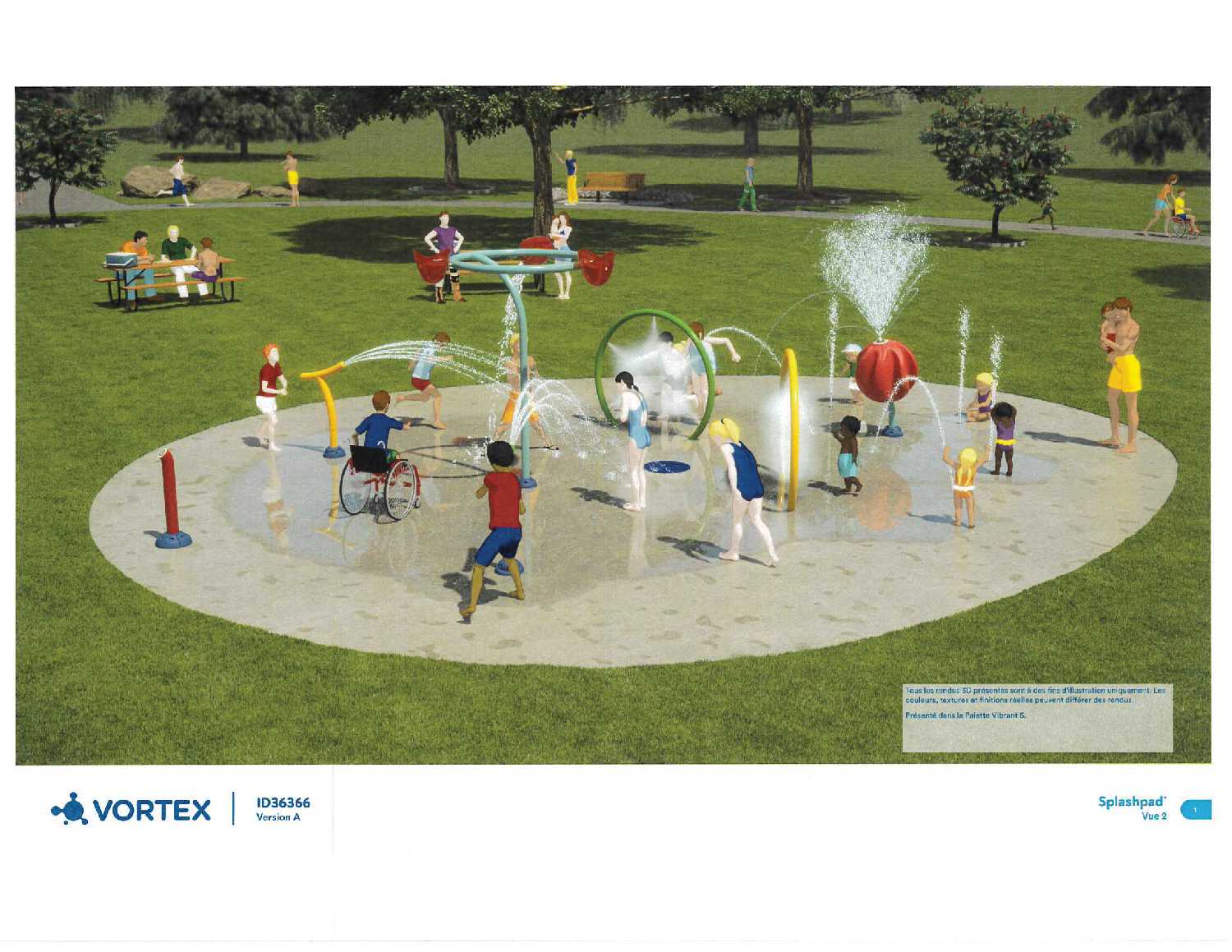 Drawing/rendition of the Kipling splash park